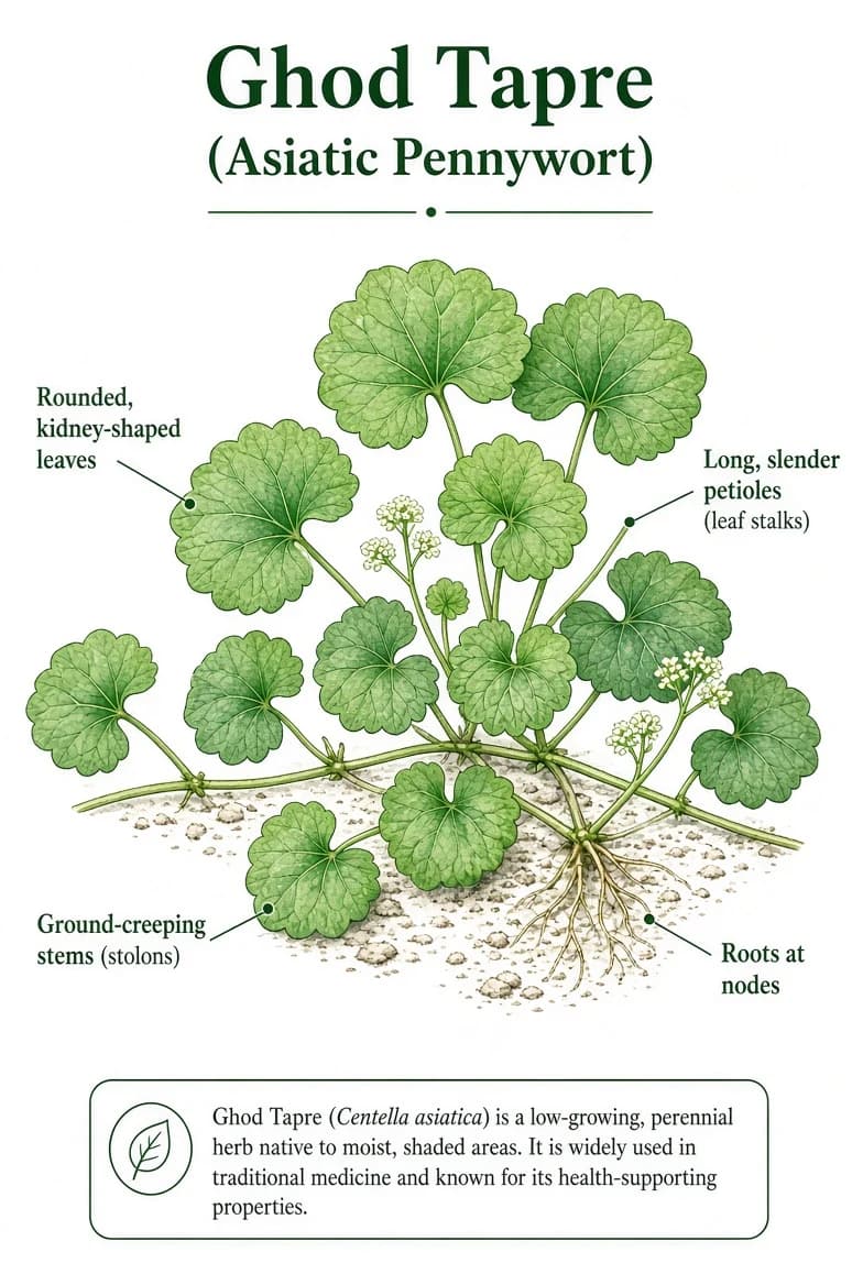 Asiatic pennywort (Ghod tapre)
